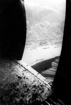 The Rhine seen through the door of a C-47. (R. Pearson)