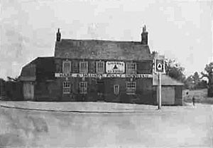 The 'Hare and Hounds' public house, Lambourn Woodlands, a welcome sight for all servicemen stationed at Membury